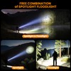 YIERBLUE Solar Power&Rechargeable Spotlight Floodlight Combo 2200,000 Lumen