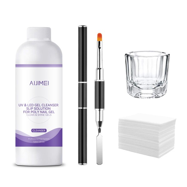 AIJIMEI Nail Slip Solution PolyGel Slip Solution Set 4FL.OZ Slip