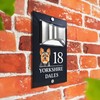 Custom Signs Solar Illuminated Modern Anthracite House Number Sign 24cm