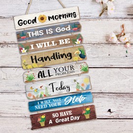 CHDITB Christian Wall Art Rustic Motivational Scripture Wooden Wall Signs God Inspirational Bible Verse Wall Art Religious Gift Wall Sign Farmhouse Wooden Wall Plaque for bathroom Home Office decor