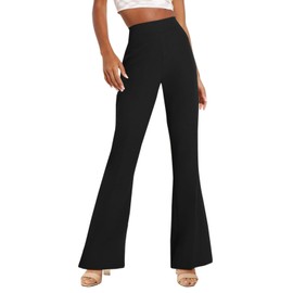 NIMIN Womens Dress Pants High Waisted Flare Casual Slacks for Women Stretchy Boot Cut Work Trousers with Pockets Black