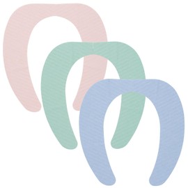 LEC Pita Q Adhesive Toilet Seat Sheet Set of 3 Colors (Blue, Green, Pink), Antibacterial, Odor Resistant, Washable BB-481