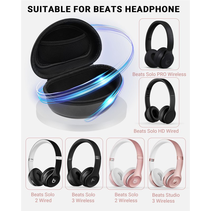 stukcaze Hard Headphone Case for Beats Solo 4, Studio Pro,