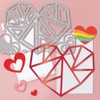 GLOBLELAND Valentine's Day Heart Collage Cutting Dies for DIY Scrapbooking