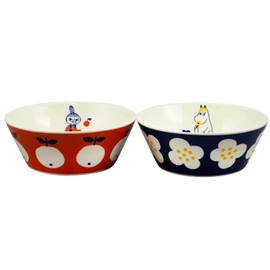 Yamaka Shoten MOOMIN MM032/4-79 Bowl Pair Diameter Approx. 5.1 inches (13 cm) (150 ml) Microwave Safe Scandinavian Present Made in Japan