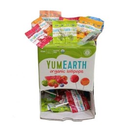 Yumearth Organic Lollipop with Fruits, 100pcs