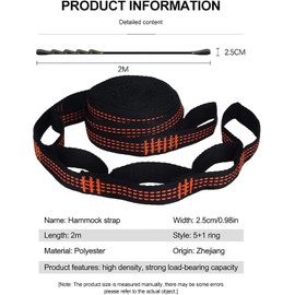 2Pcs Hammock Tree Straps Tree Swing Straps,Tree Swing Straps Hammock Straps,Hammock Straps Heavy Duty Triple Stitched Non-Stretch Polyester Hammock Tree Straps with 2 Carabiners and Storage Bag