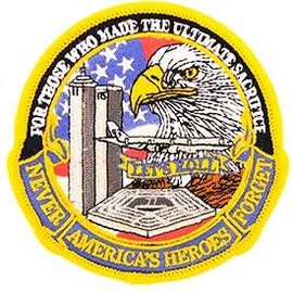 EagleEmblems PM0025 Patch-USA,911,AM.Heroes (3.5'') Patch