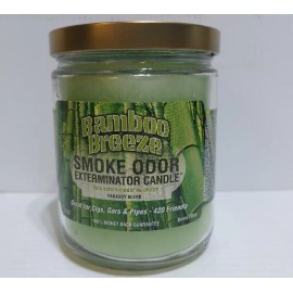 Smoke Odor 13 oz Candles 2 Fragrances Set Bamboo Breeze/Pumpkin Spice.