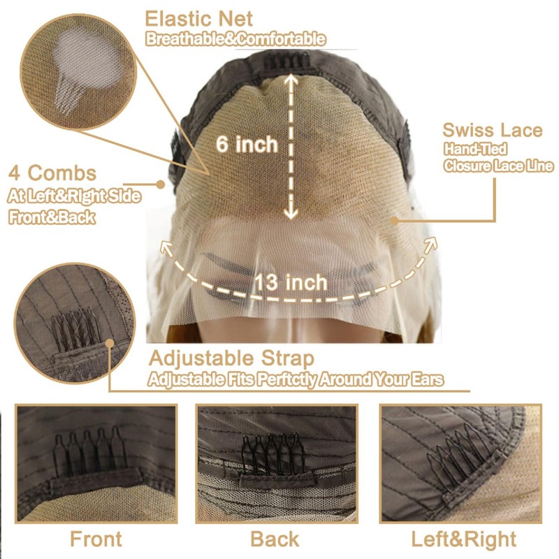 Shoaiye 13 x 6 Lace Front Real Hair Wig Women's