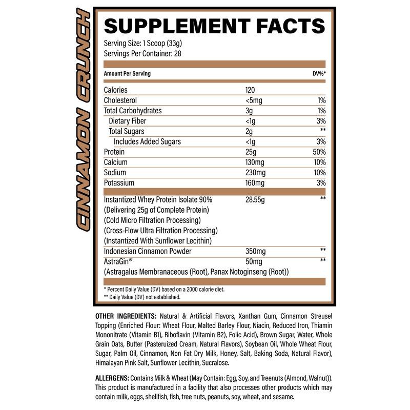 FERAL WHEY PROTEIN ISOLATE - Flavor: Fruitty Cereal