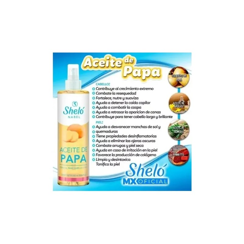 Shampoo De Papa + Aceite De Papa Para El Cabello