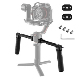SIRUI Dual Handgrip for DJI RS 4/ RS 4Pro/RS 3/RS 3 Pro/RS 2/RSC 2/Ronin-S/Ronin-SC, Gimbal Handle for Ronin Series with NATO Rails, Cold Shoe, 1/10.2 cm & 3/20.3 cm Thread, AM-DSH