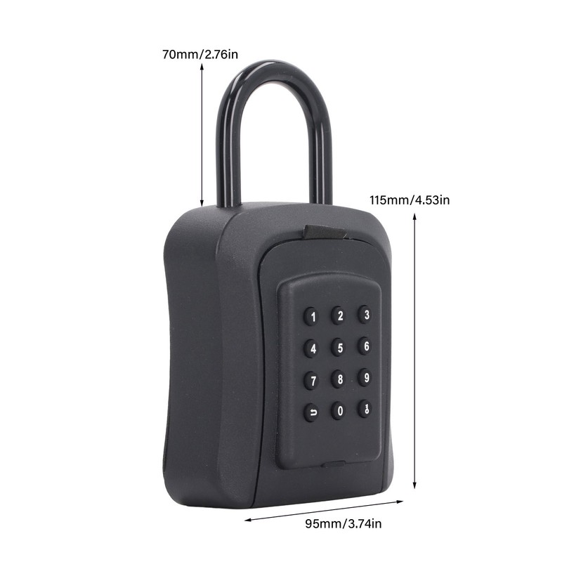 Key Lock Box Six Digit Password Wall Mounted Combination Keyboard