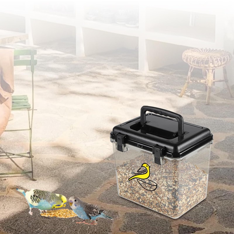 Bird Seed Storage Container Clear Bird Seed Container5Ib Indestructible Bird