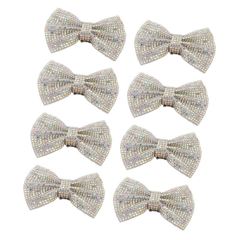 8pcs Bow Shoe Clips Detachable Bowknot Shoe Buckle Decorative Removable