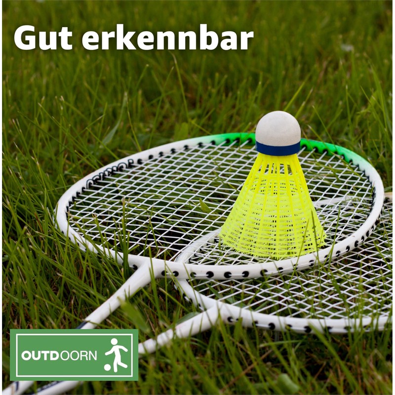 12 x Shuttlecocks, Yellow for Badminton: For Training and Competition