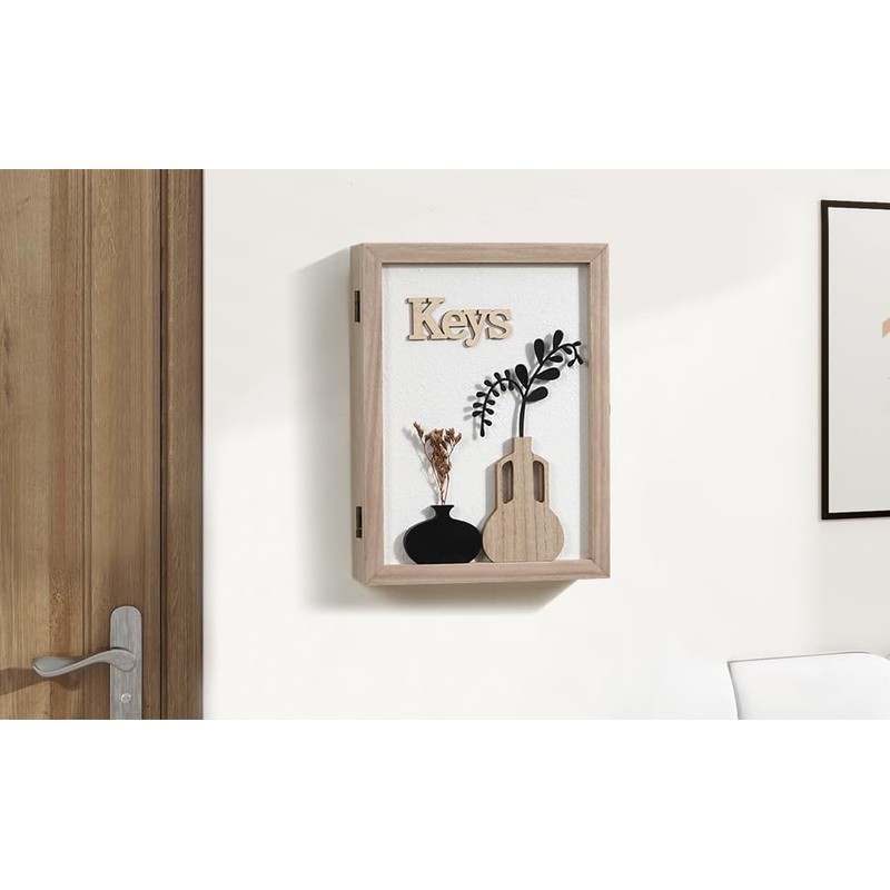 AHUONEL Key Holder Wall Mount Key Holder for Wall, Rustic