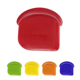 Norpro My Favorite Colored Scraper | Size 3" x 3" x .5" | 4-Count Assorted Colors