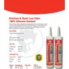 Red Devil 0836 Kitchen & Bath Low Odor Silicone Sealant,