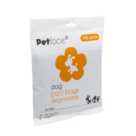 Petface No Mess Degradable Poop Bags With Tie Handles (Pack of 100)