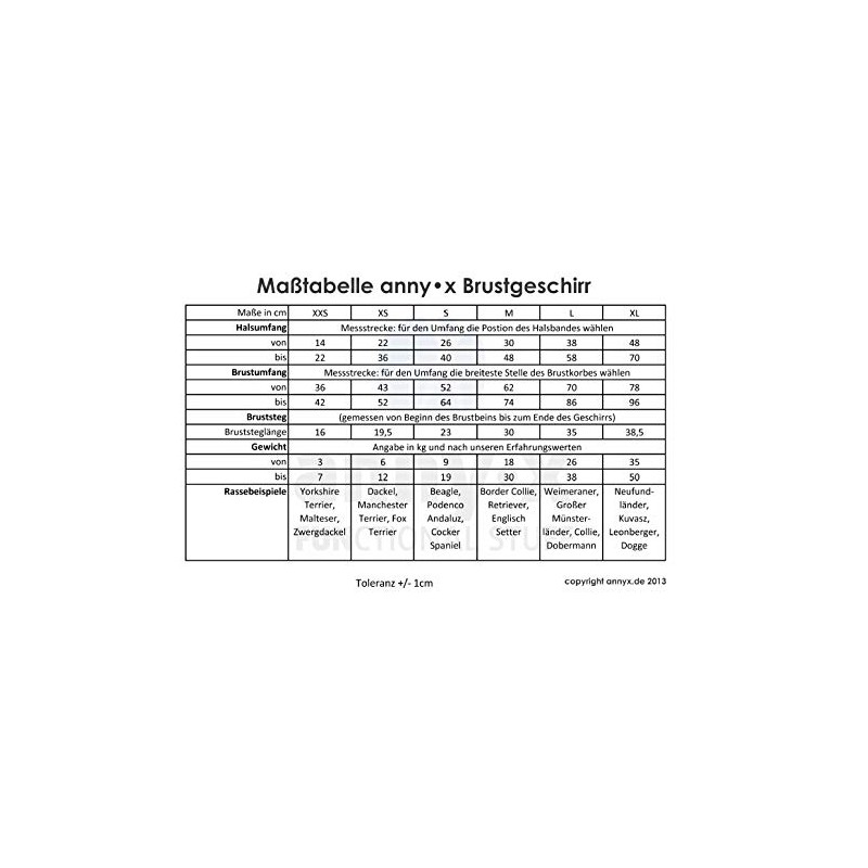 anny-x Fun Chest Harness Brown Amber Size L Approx. 26-38