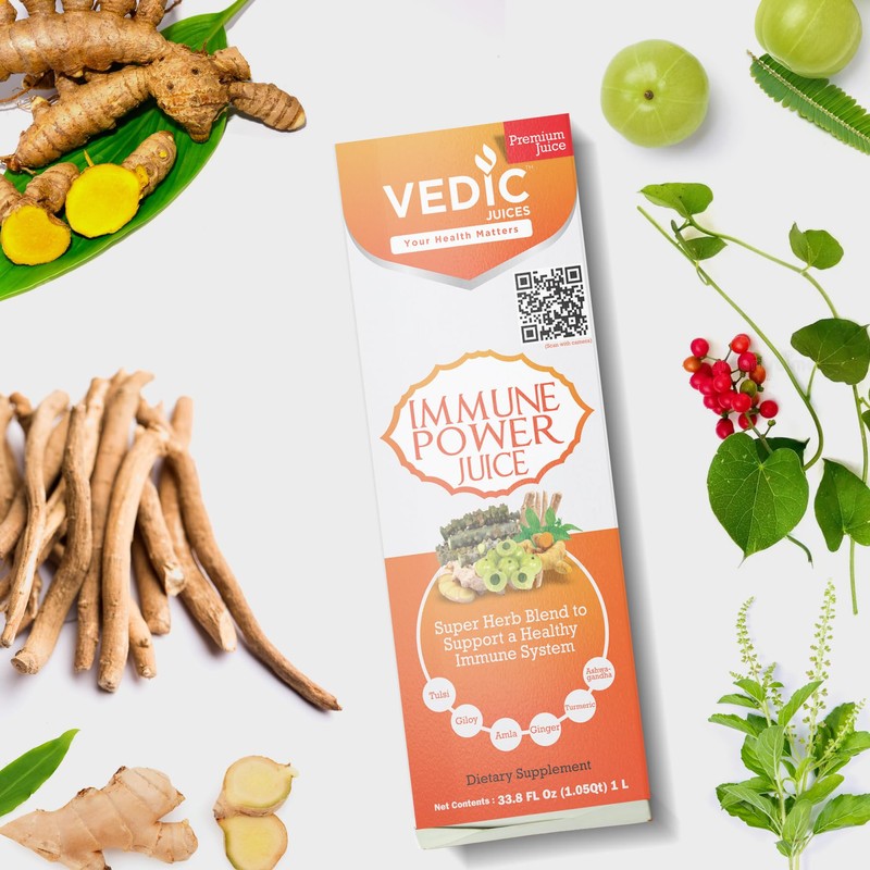 Vedic Immune Power Juice 1L Powerful Multi-Herb Blend for Immunity