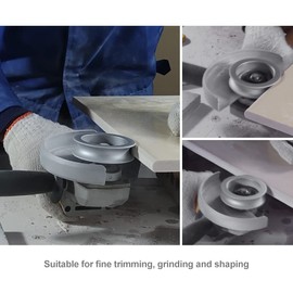 SHDIATOOL Diamond Profile Grinding Wheel 3-3/8 Inch, Height 30mm Half-Round Edge Hand Grinder Disc for Stone Marble Granite Rock