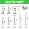 520PCS M2 Screw Assortment Kit, M2x4/6/8/10/16/20/25 mm M2 Screw Kits,