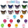 19 Pcs Flowers Butterflies Pattern for Clothes Iron-on Embroidery Patch