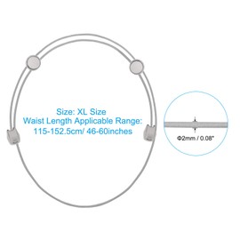 PATIKIL Crop Tuck Band, Elastic Adjustable Waist Crop Tuck Tool for Tucking T-Shirts Sweater Hoodie Transform Your Top Style Clothing Decoration, Grey (S Size)