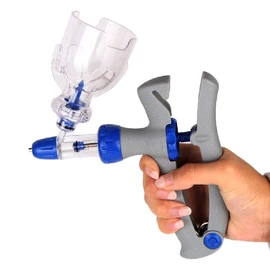 2ml/5ml Adjustable and Continuous Syringe Animal Injector Continuous Syringe Veterinary tool Cattle Syringe Gun Injector for Cattle Goat Pig
