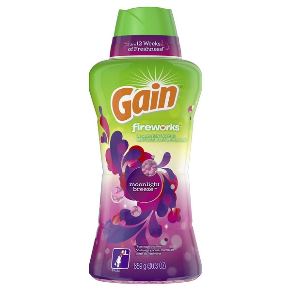 Gain Fireworks In-Wash Scent Booster Beads, Moonlight Breeze (30.3 oz, 63 loads)