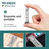 MR.GREEN Cortauñas plegables pequeñas y delgadas tijeras de uñas de