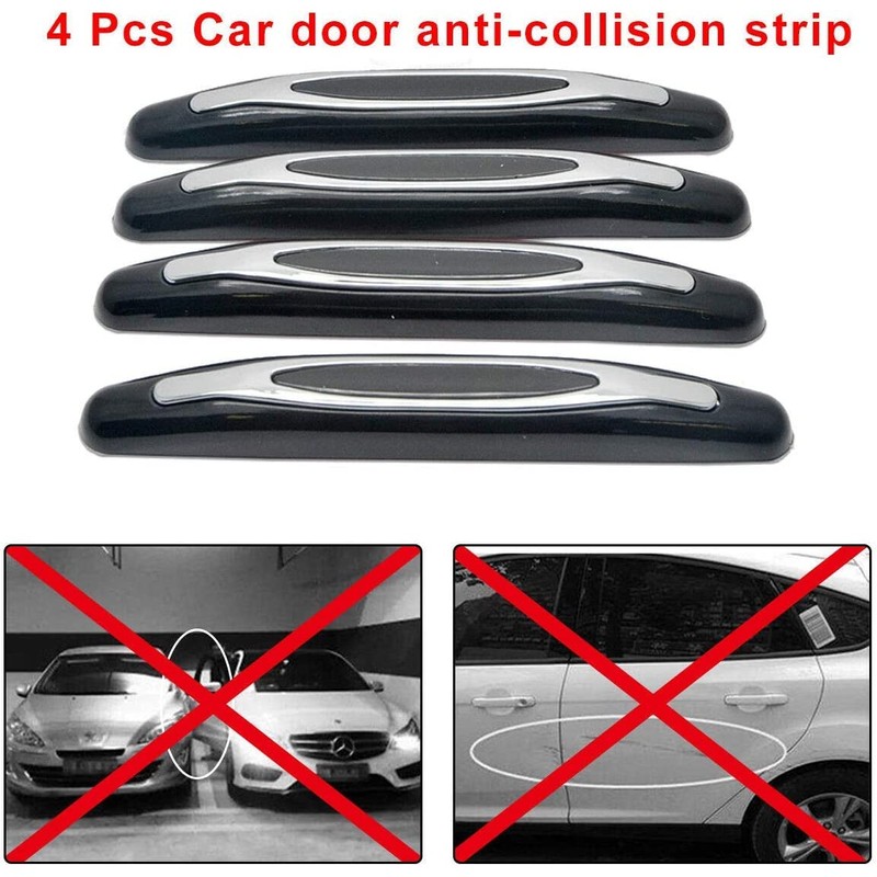 MASO 4X Car Door Edge Protective Strips Bumper Guard Anti-collision