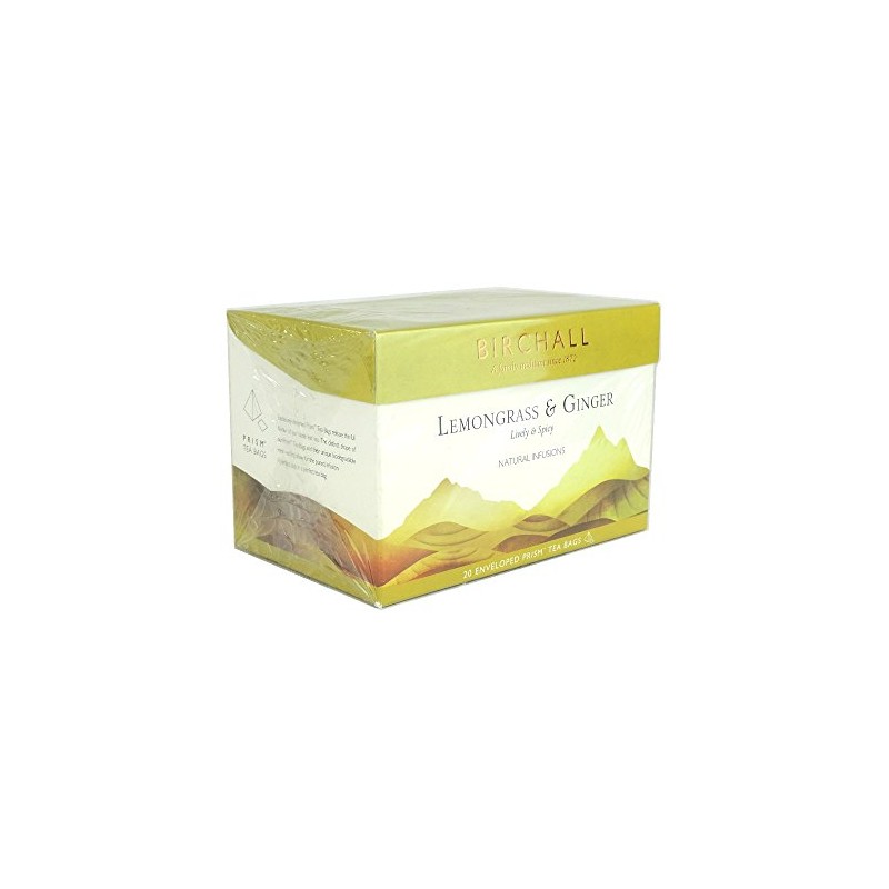 Birchalls Lemongrass and Ginger - 20 Prism Tea Bags