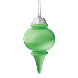 Xodus Innovations WP665 Battery Powered Hanging Decorative Outdoor Pulsing 8" Finial Light with Sensor Turns-On at Dark, Light Green