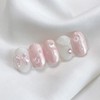 [Handmade Nail Tips] Baby Powder Nail Tips - Coffin Egg