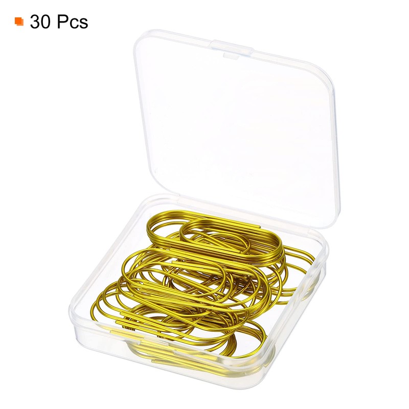 sourcing map Wide Paper Clip Coated Large Clips Bookmarks with