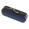 Estuche De Brillo Labial Con Espejo Para Bolso Azul Oscuro