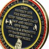 Firefighters Challenge Coin Fireman Rescue Prayer Coin Firefighters Gift