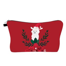 For Women Styles Travel Gift Bag Cosmetic Makeup Portable Christmas Bag Change Merry Wallet Storage Bag Cosmetic Prints Goblin Roller (Multicoloured, One Size)