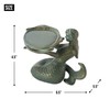 DII Cast Iron Collection Decorative Bird Bath, Mermaid, 6.5 x