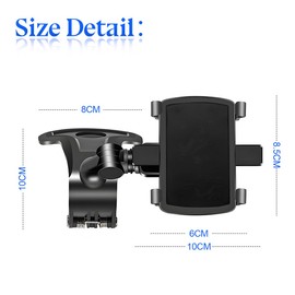 CGEAMDY Handyhalterung Auto, Universeller Handyhalter für Armaturenbrett, 1400° Multifunktions Rutschfester KFZ Handyhalterung, Handyhalterung Auto Lüftung 360° Drehbar