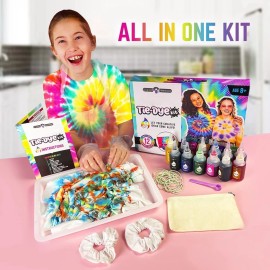 Original Stationery Fun Colors Tie Dye Kit: Make Colorful Tie Dye Crafts, Fun Tie Dye Kit