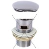 Round Lid Drain Valve Push Up for Sink Bathtub PushDR