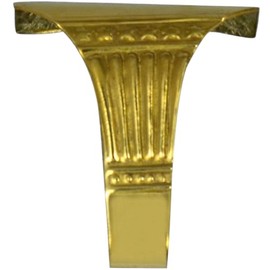 Victorian Picture Rail Hooks in Solid Brass 10 pc (Brass)