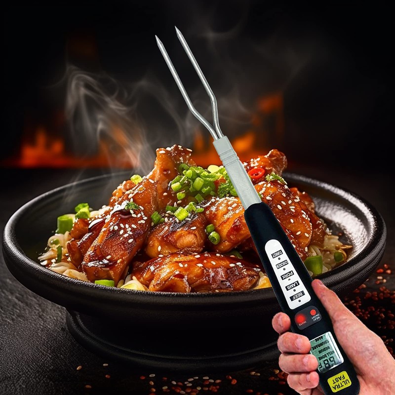 ​Vivicreate Meat Food Instant Read BBQ Garden Kitchen Outdoor Camping