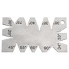 Smgda Screw Thread Gauge, Cutting Angle Gauge, 29°- 90° Multiple