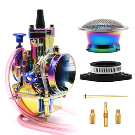 YWLUWEI YWLUWEI Colorful PWK 32mm Carburetor Carb Kit With Air Filter And Intake Manifold Universal Fit For 125cc to 200cc 2T 4T Engine Motorcycle Scooters Dirt Bike Motocross ATV Quad Off Road